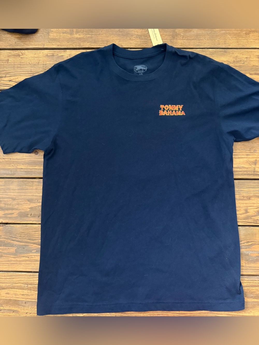 Tommy Bahama The Perfect Shot Graphic Tee Blue Large NWT